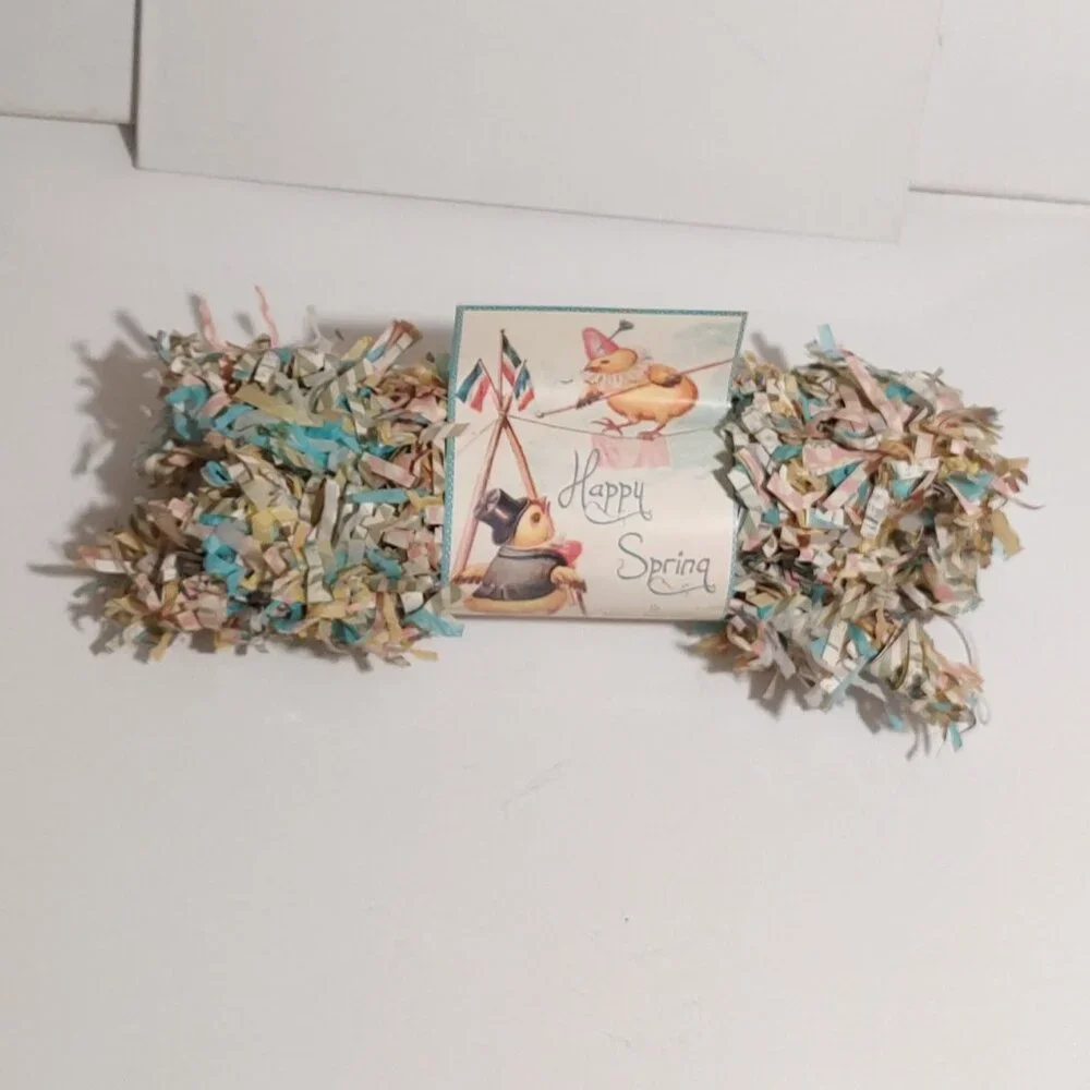 Bethany Lowe Paper Pastel Spring Fringe Festooning Garland